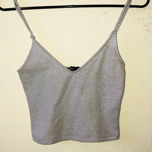 Forever 21 Sparkly Crop Top